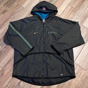 Jacksonville Jaguars Vintage 90's Nike Team NFL Pro Full Zip Hooded Windbreaker